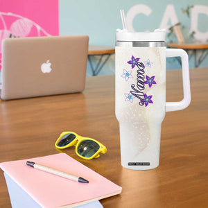 Faith Hope Love Butterfly Tumbler With Handle Personalized TS04 Print Your Wear