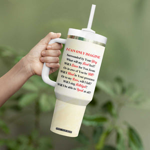 Faith I Can Only Imagine Cardinal Tumbler With Handle Personalized TS04 Print Your Wear