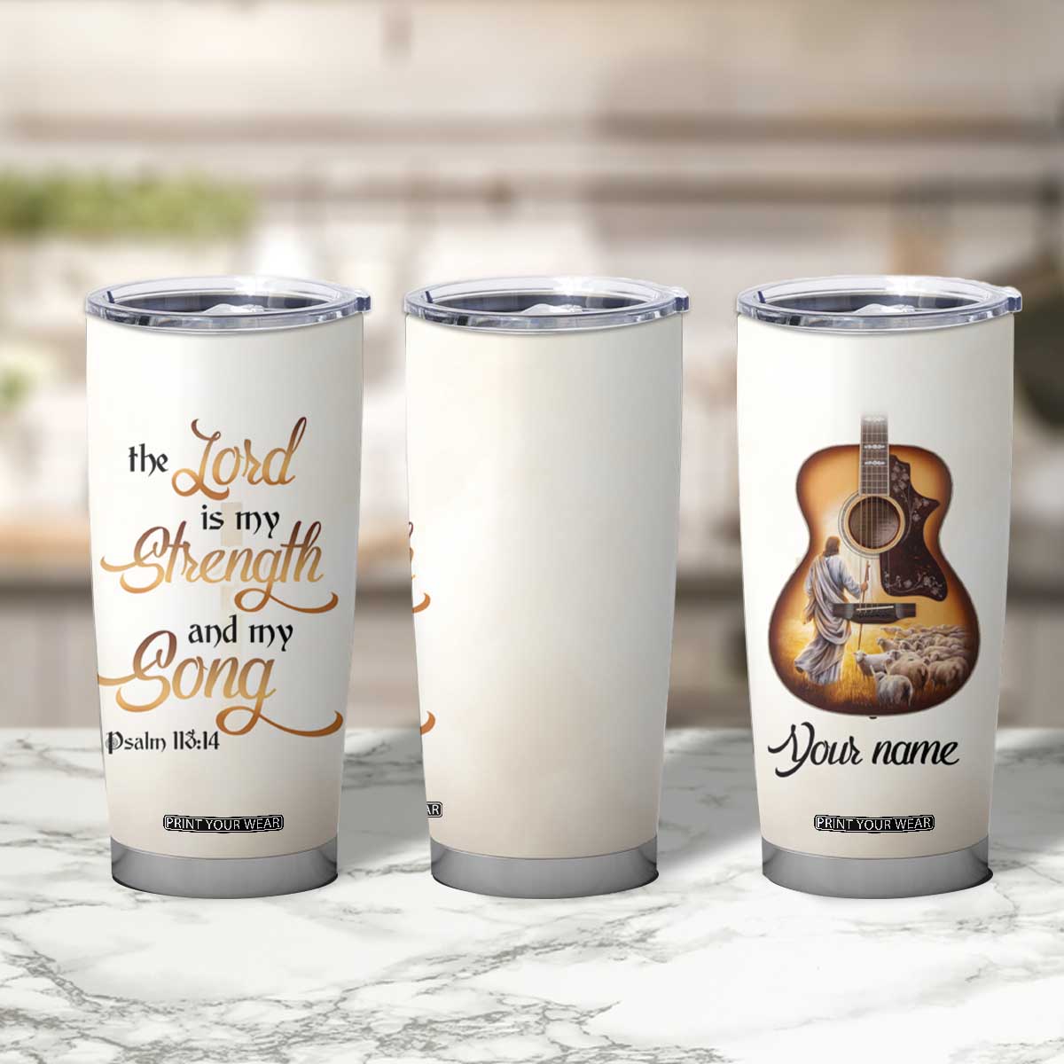 The Lord Is My Strength And My Song Tumbler Cup Personalized TS04 Print Your Wear