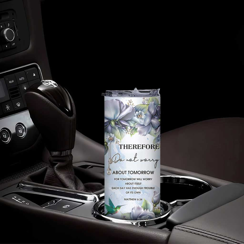 Hummingbird Faith Skinny Tumbler Personalized TS04 Print Your Wear