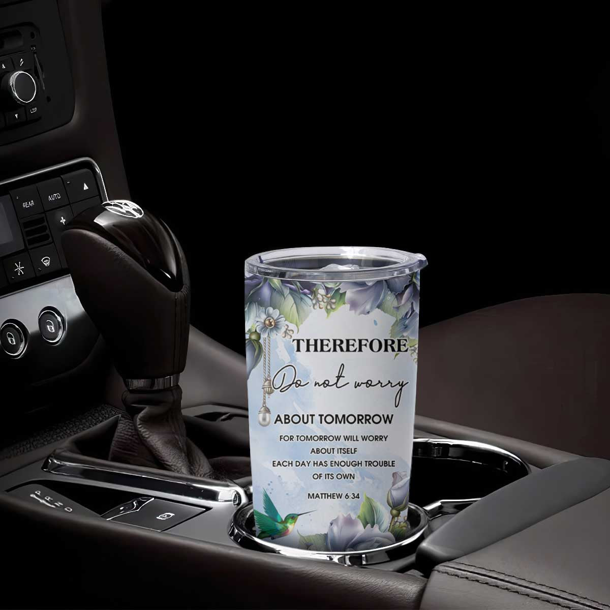 Hummingbird Faith Tumbler Cup Personalized TS04 Print Your Wear