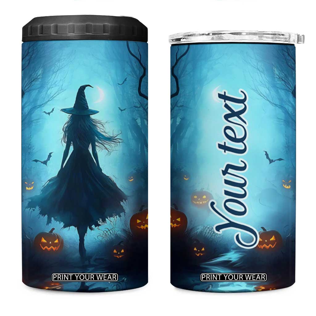 Halloween Witch Into The Woods 4 in 1 Can Cooler Tumbler Personalized TS04 One Size: 16 oz Multicolor Print Your Wear