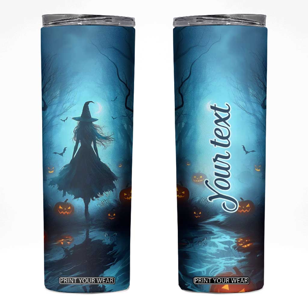 Halloween Witch Into The Woods Skinny Tumbler Personalized TS04 Multicolor Print Your Wear
