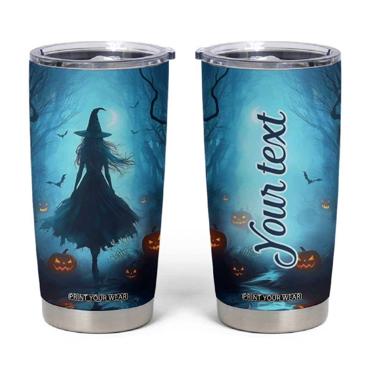 Halloween Witch Into The Woods Tumbler Cup Personalized TS04 Multicolor Print Your Wear