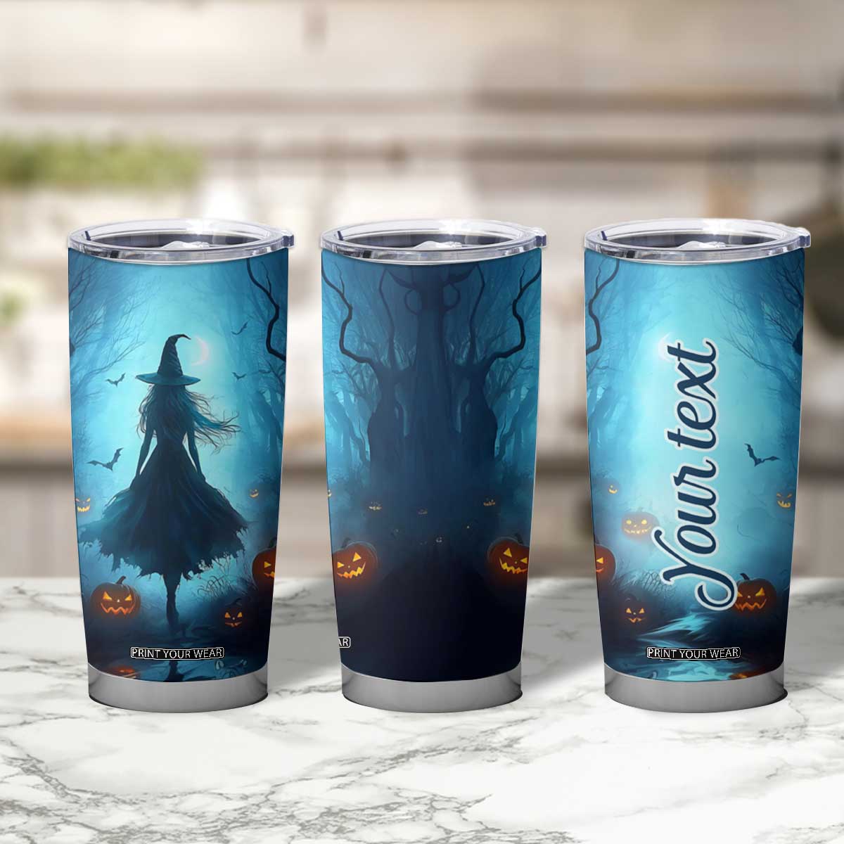Halloween Witch Into The Woods Tumbler Cup Personalized TS04 Print Your Wear