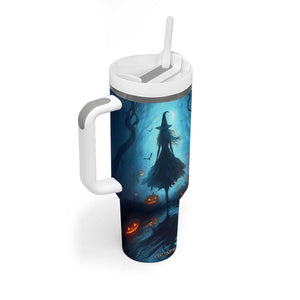 Halloween Witch Into The Woods Tumbler With Handle Personalized TS04 Print Your Wear