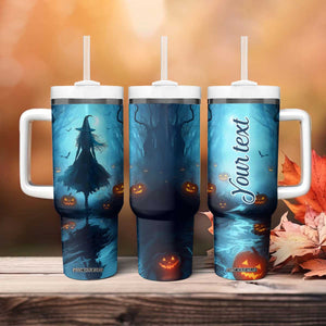 Halloween Witch Into The Woods Tumbler With Handle Personalized TS04 Print Your Wear