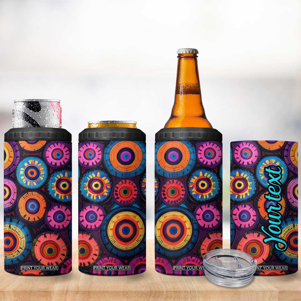 Crochet Pattern 4 in 1 Can Cooler Tumbler Personalized TS04 Print Your Wear