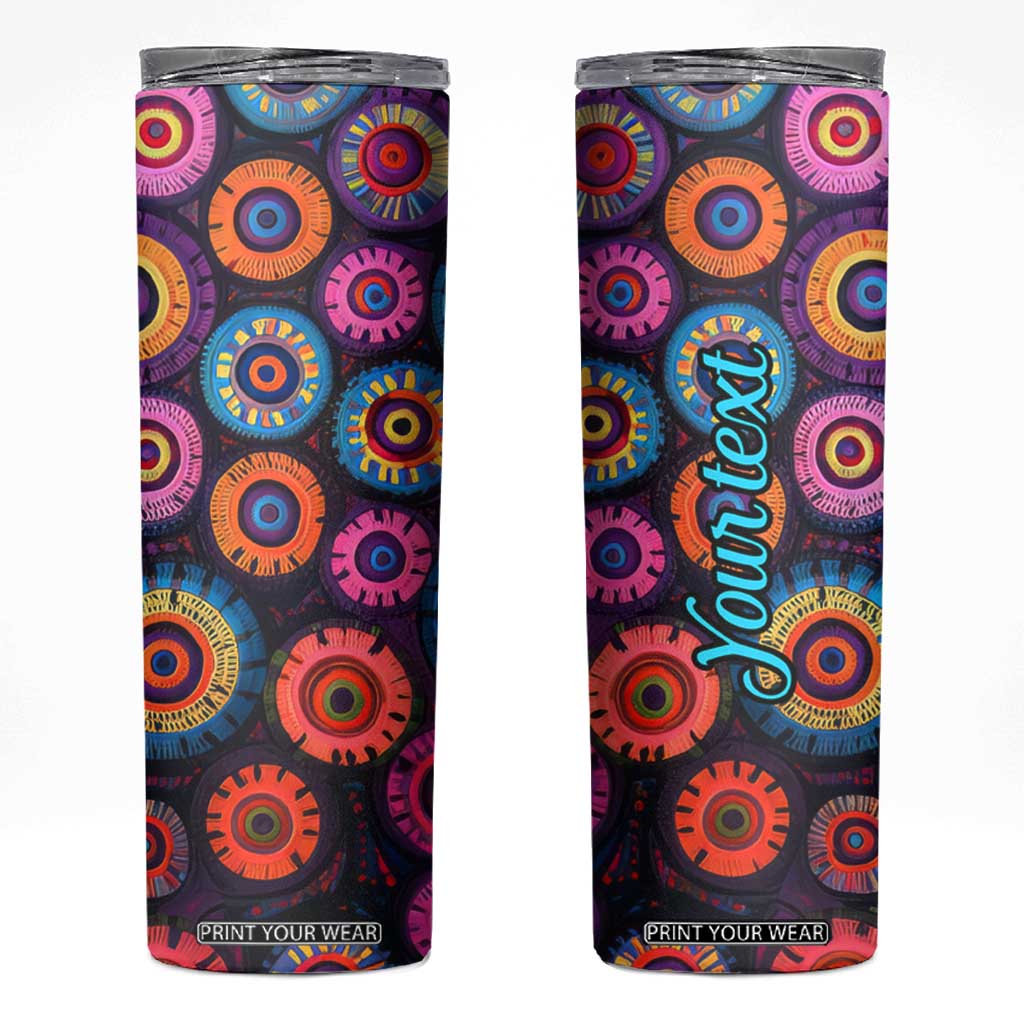 Crochet Pattern Skinny Tumbler Personalized TS04 Multicolor Print Your Wear