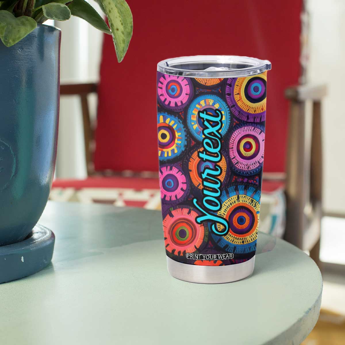 Crochet Pattern Tumbler Cup Personalized TS04 Print Your Wear