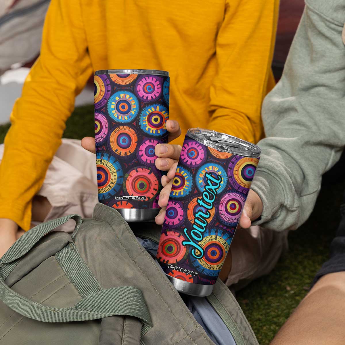 Crochet Pattern Tumbler Cup Personalized TS04 Print Your Wear