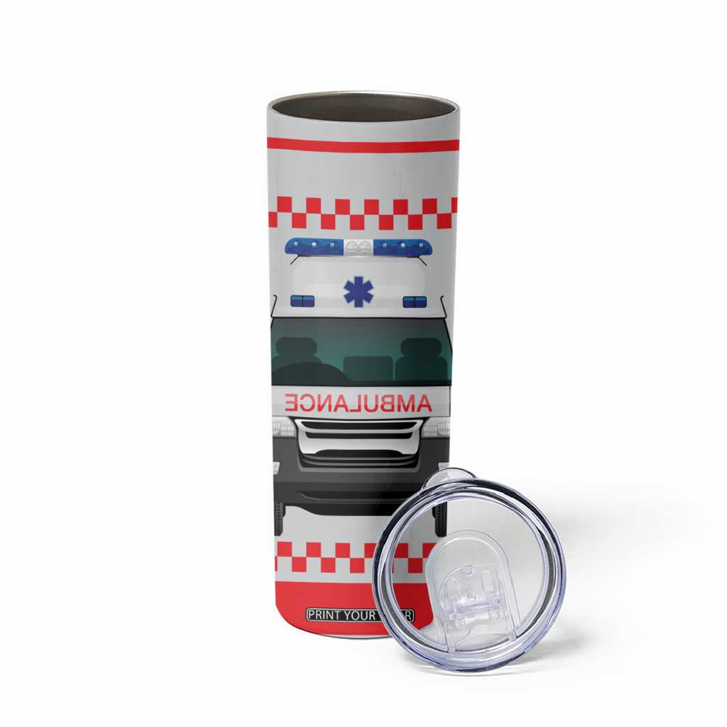 Ambulance Emergency Car Personalized Skinny Tumbler TS04 Print Your Wear