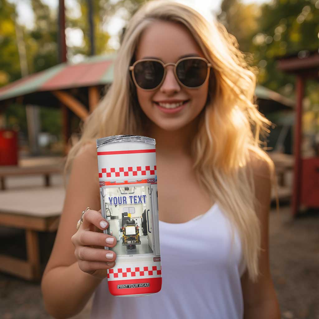 Ambulance Emergency Car Personalized Skinny Tumbler TS04 Print Your Wear