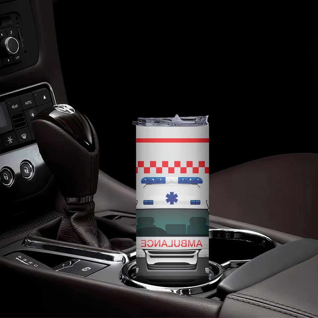 Ambulance Emergency Car Personalized Skinny Tumbler TS04 Print Your Wear