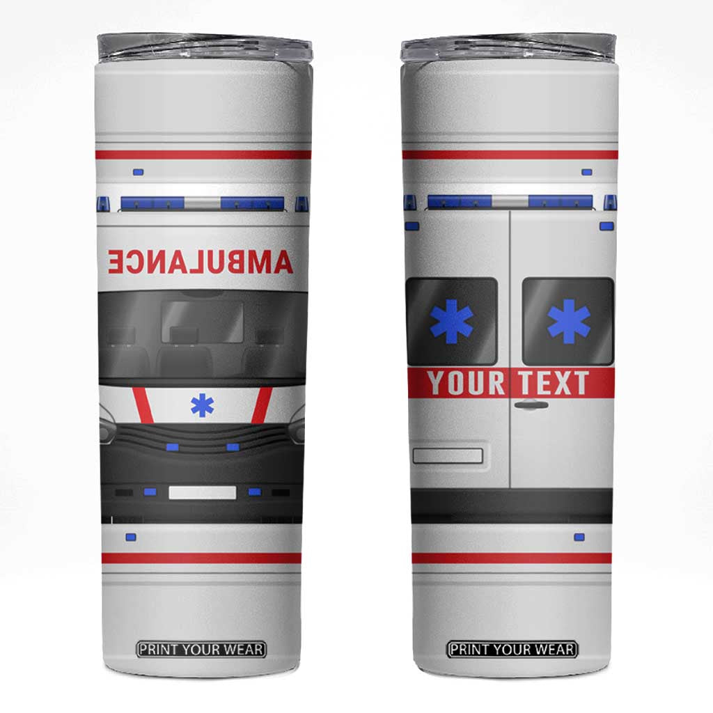 Ambulance Car Personalized Skinny Tumbler TS04 Multicolor Print Your Wear