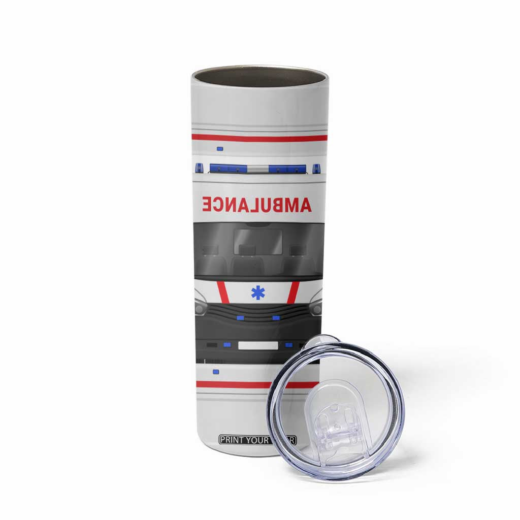Ambulance Car Personalized Skinny Tumbler TS04 Print Your Wear