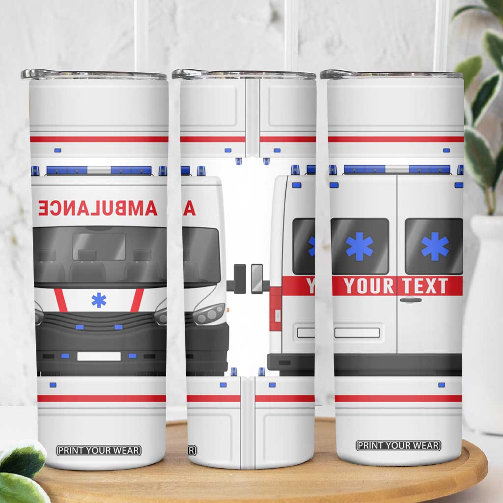 Ambulance Car Personalized Skinny Tumbler TS04 Print Your Wear
