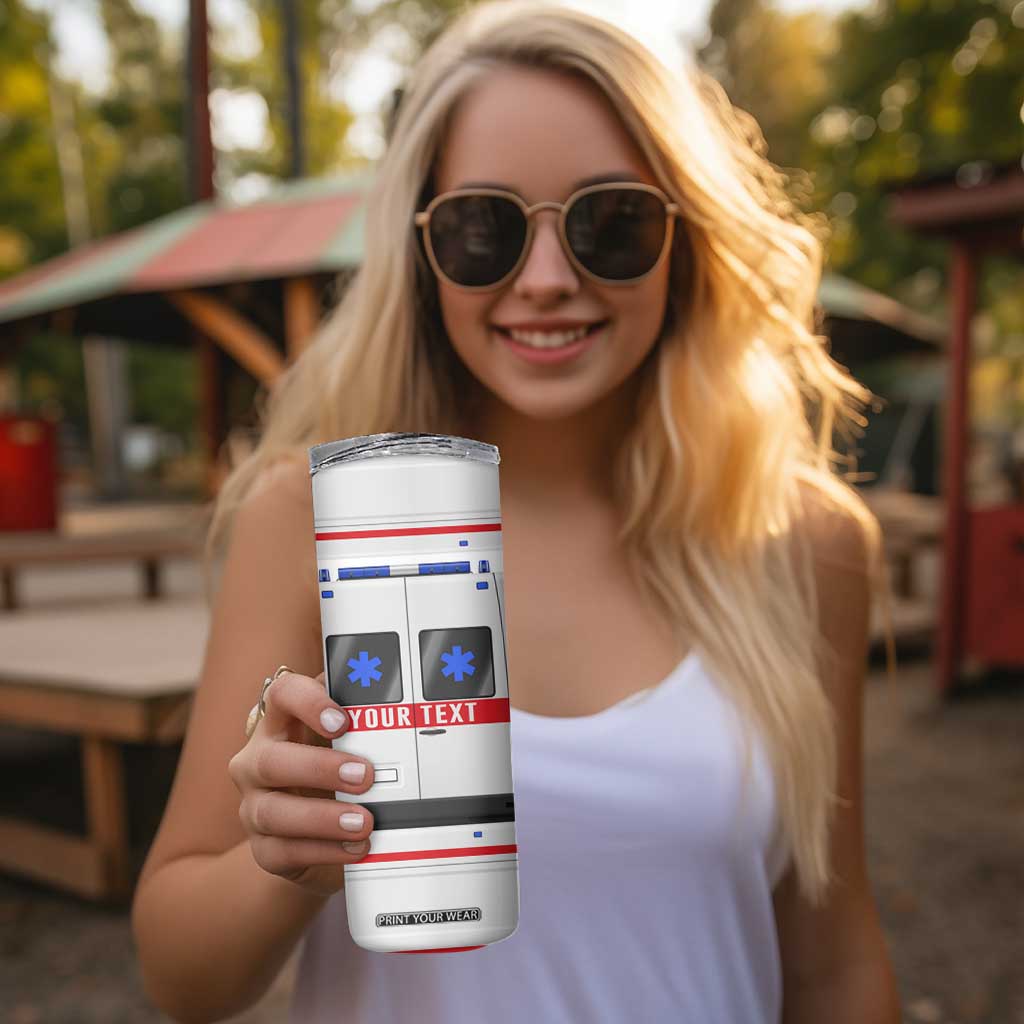 Ambulance Car Personalized Skinny Tumbler TS04 Print Your Wear