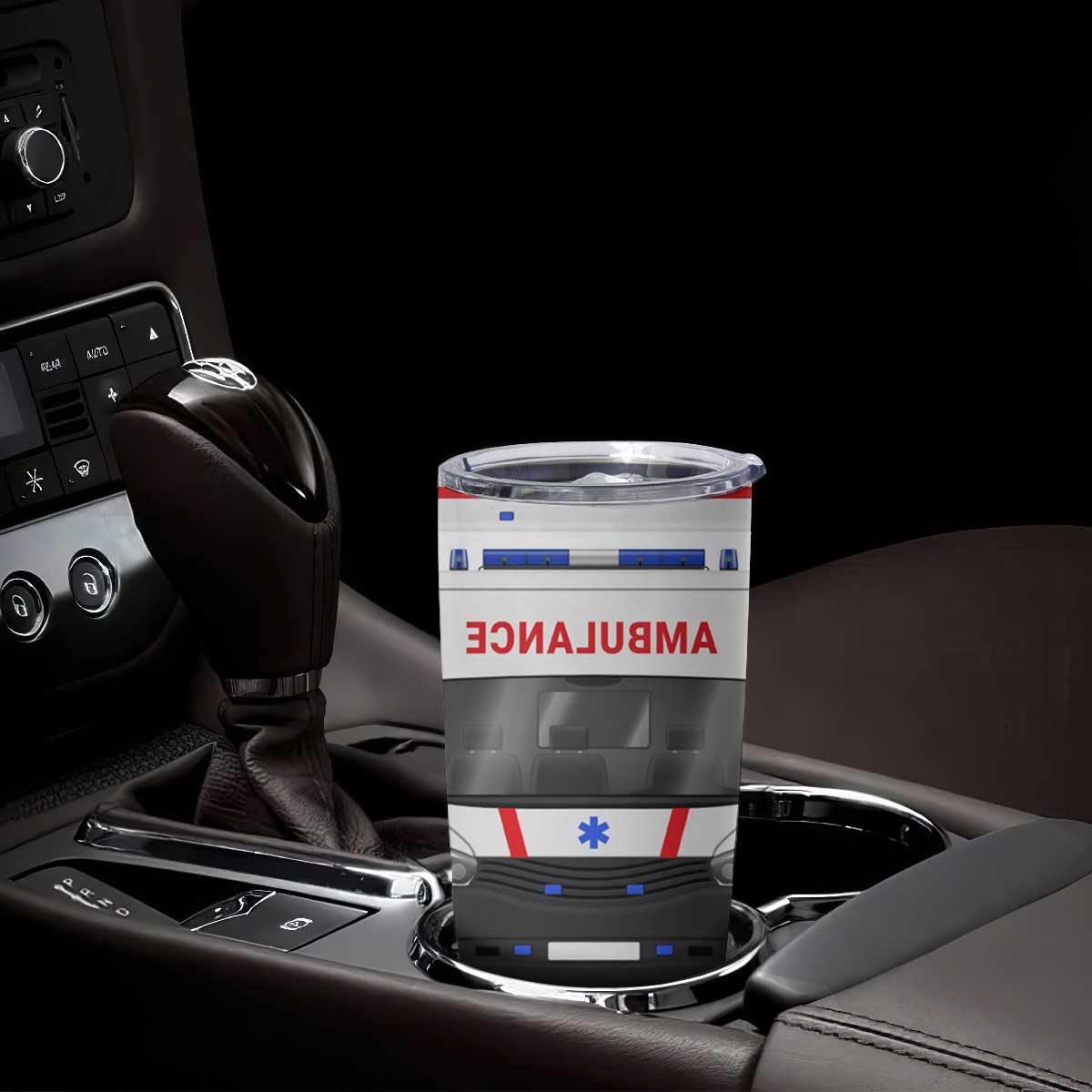 Ambulance Car Personalized Tumbler Cup TS04 Print Your Wear