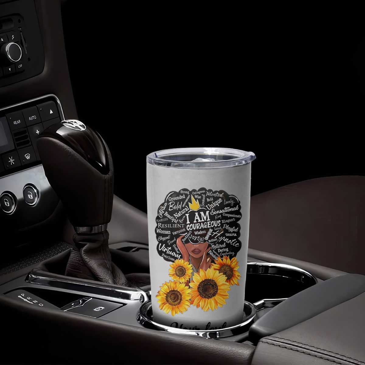 Black Women Faith Tumbler Cup Personalized TS04 Print Your Wear