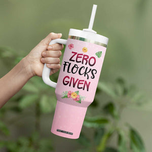 Flamingo Zero Flocks Given Tumbler With Handle Personalized TS04 Print Your Wear