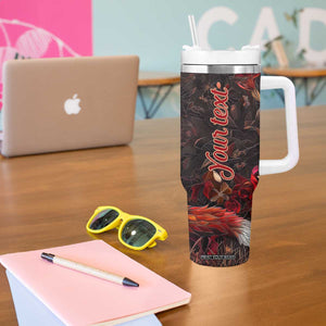 Fox Garnet Crystal Mosaic Tumbler With Handle Personalized TS04 Print Your Wear