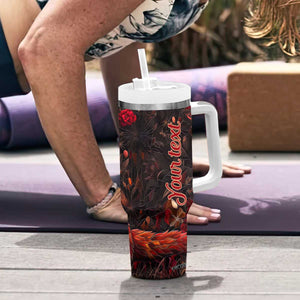 Fox Garnet Crystal Mosaic Tumbler With Handle Personalized TS04 Print Your Wear