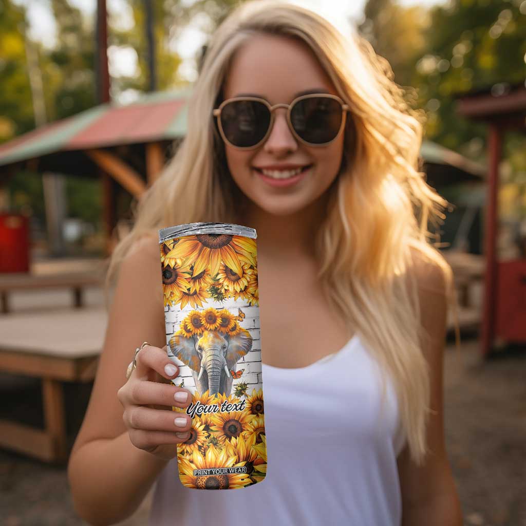 Life Is Beautiful Lovely Elephant Skinny Tumbler Personalized TS04 Print Your Wear