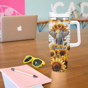 Life Is Beautiful Lovely Elephant Tumbler With Handle Personalized TS04 Print Your Wear