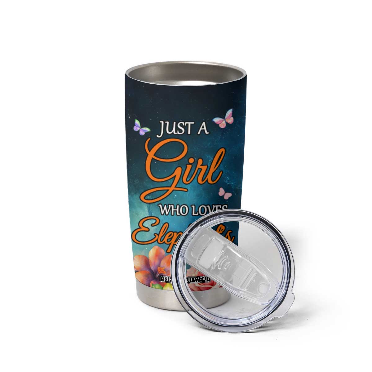 Just A Girl Who Loves Elephants Tumbler Cup Personalized TS04 Print Your Wear