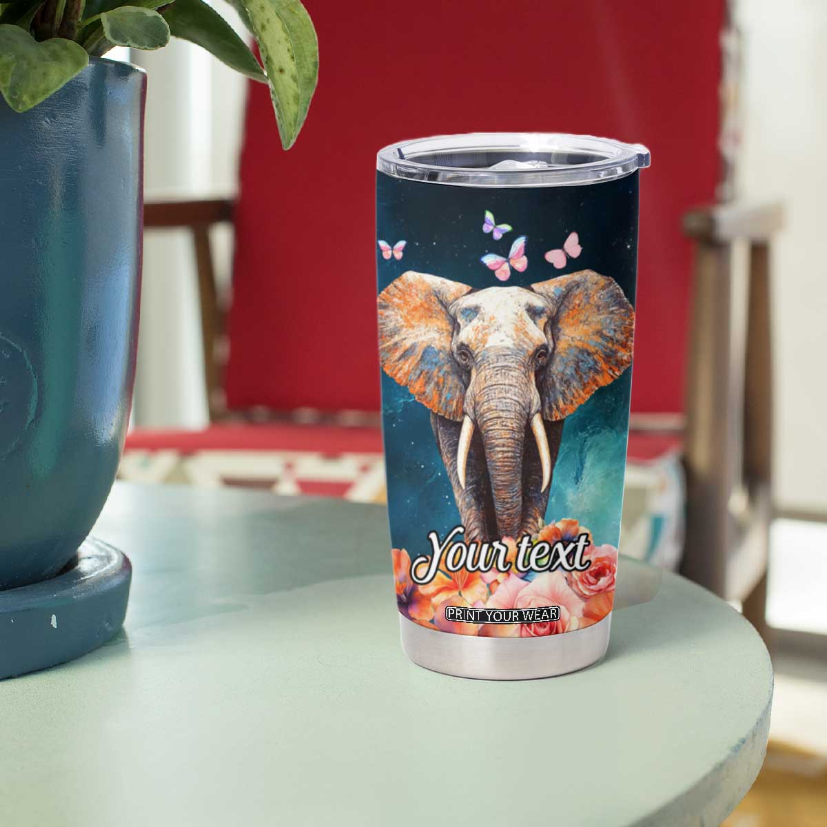 Just A Girl Who Loves Elephants Tumbler Cup Personalized TS04 Print Your Wear