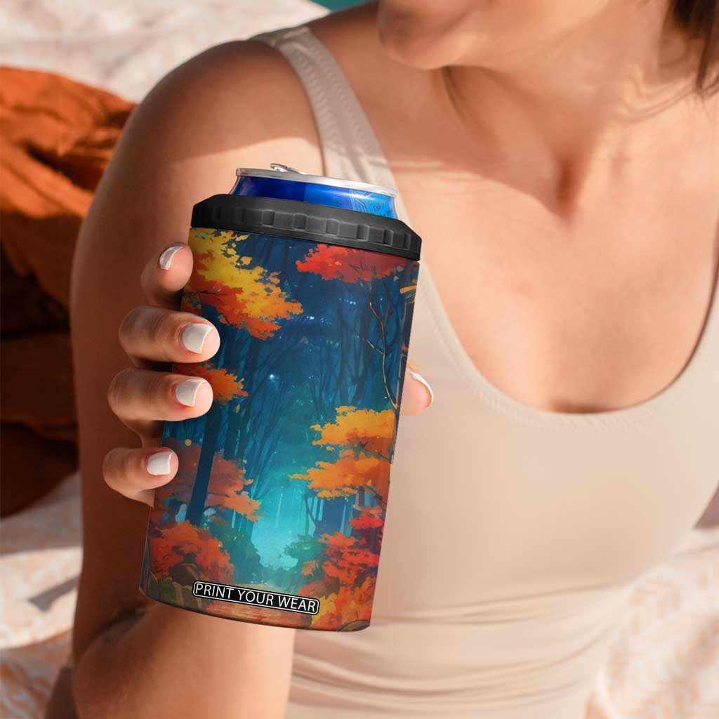 Autumn Road Personalized 4 in 1 Can Cooler Tumbler TS04 Print Your Wear