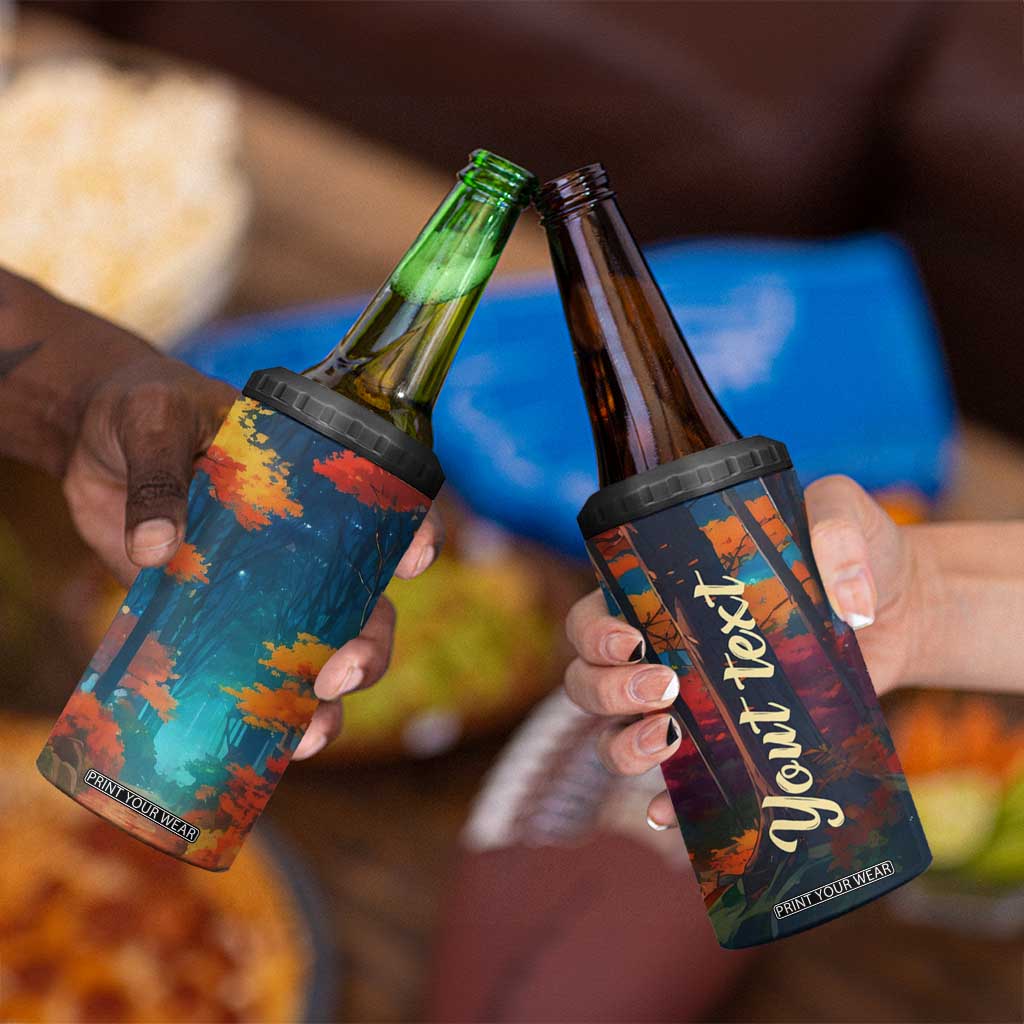 Autumn Road Personalized 4 in 1 Can Cooler Tumbler TS04 Print Your Wear