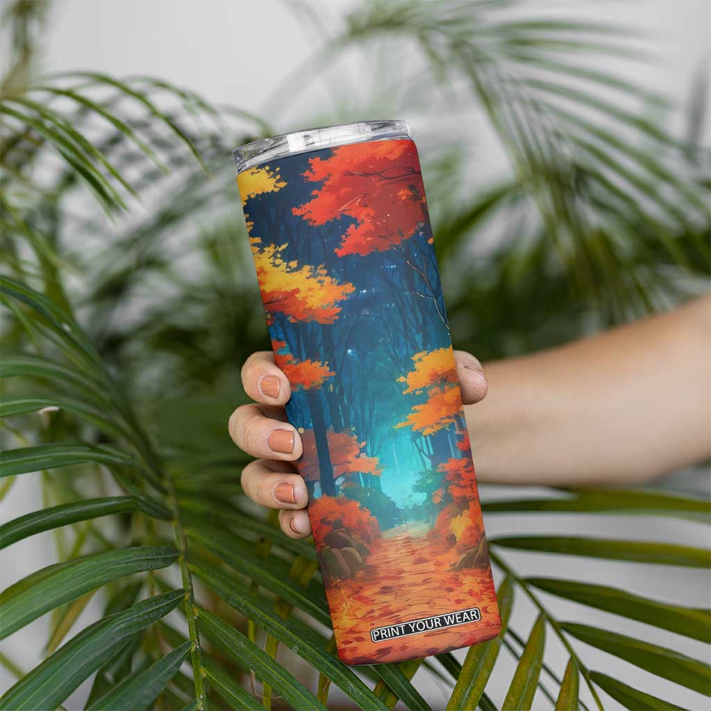 Autumn Road Personalized Skinny Tumbler TS04 Print Your Wear