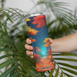Autumn Road Personalized Skinny Tumbler TS04 Print Your Wear