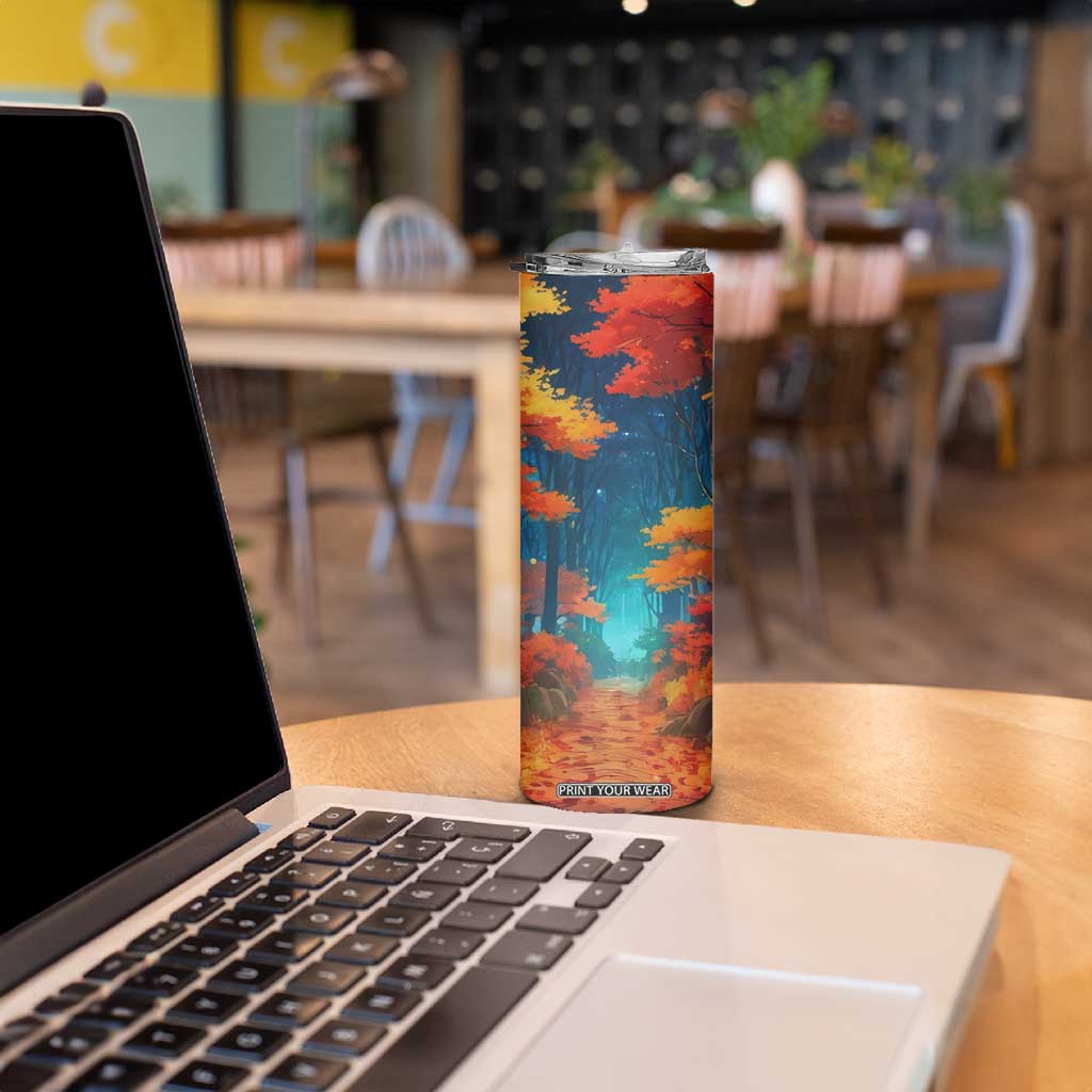 Autumn Road Personalized Skinny Tumbler TS04 Print Your Wear