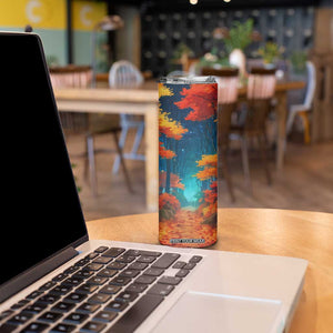 Autumn Road Personalized Skinny Tumbler TS04 Print Your Wear