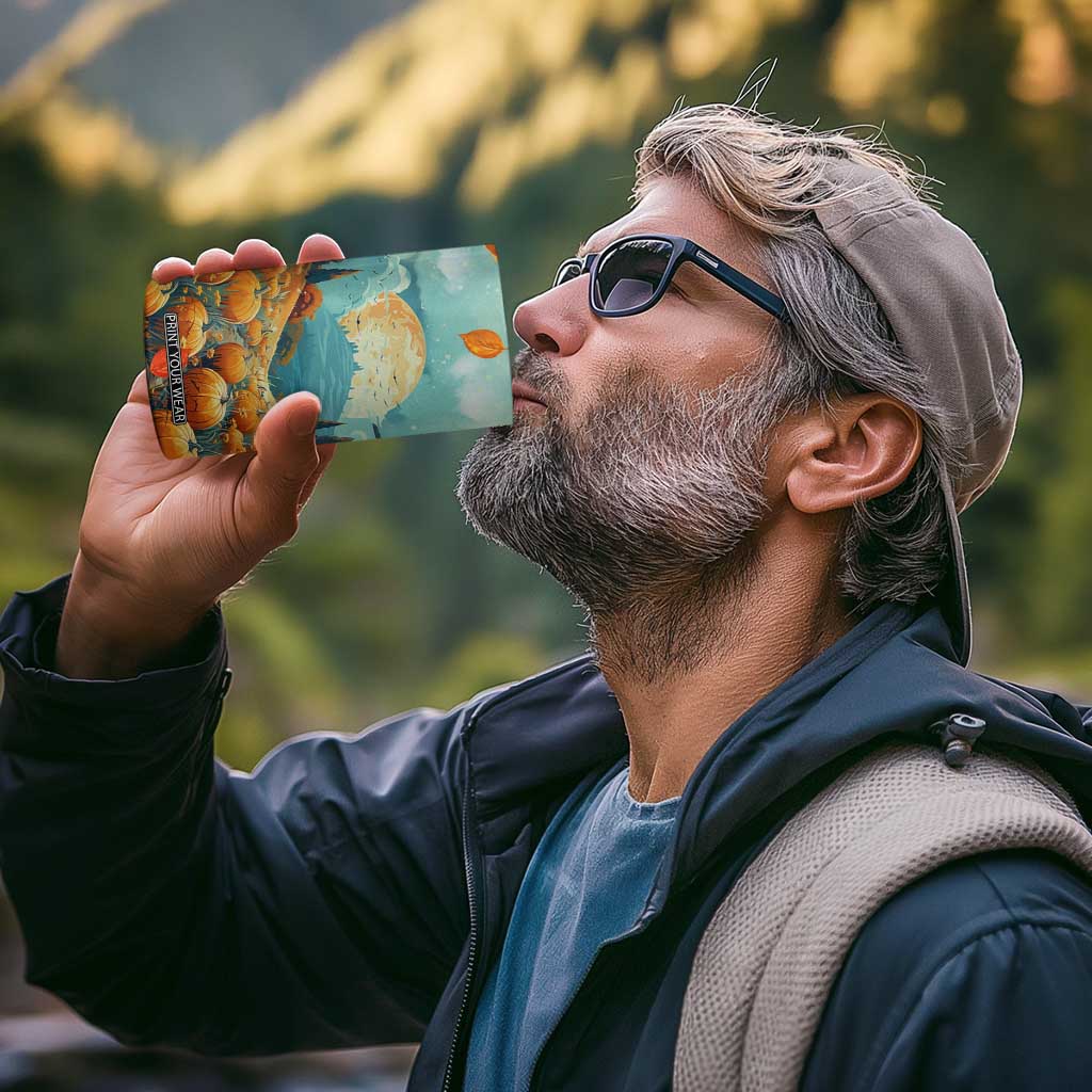 Autumn Pumpkin Field Personalized 4 in 1 Can Cooler Tumbler TS04 Print Your Wear