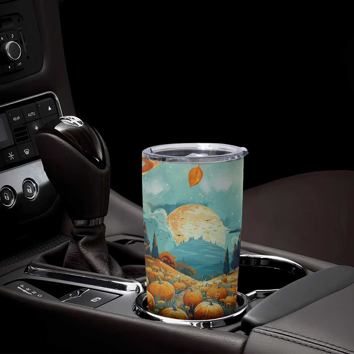 Autumn Pumpkin Field Personalized Tumbler Cup TS04 Print Your Wear