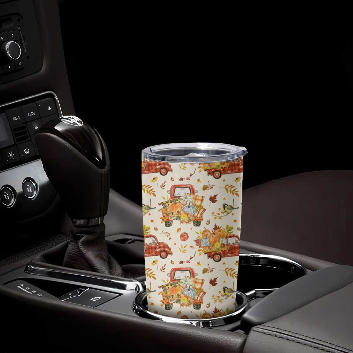 Truck Autumn Pattern Personalized Tumbler Cup TS04 Print Your Wear