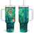 Fox Chrysoprase Crystal Mosaic Tumbler With Handle Personalized TS04 One Size: 40 oz Multicolor Print Your Wear