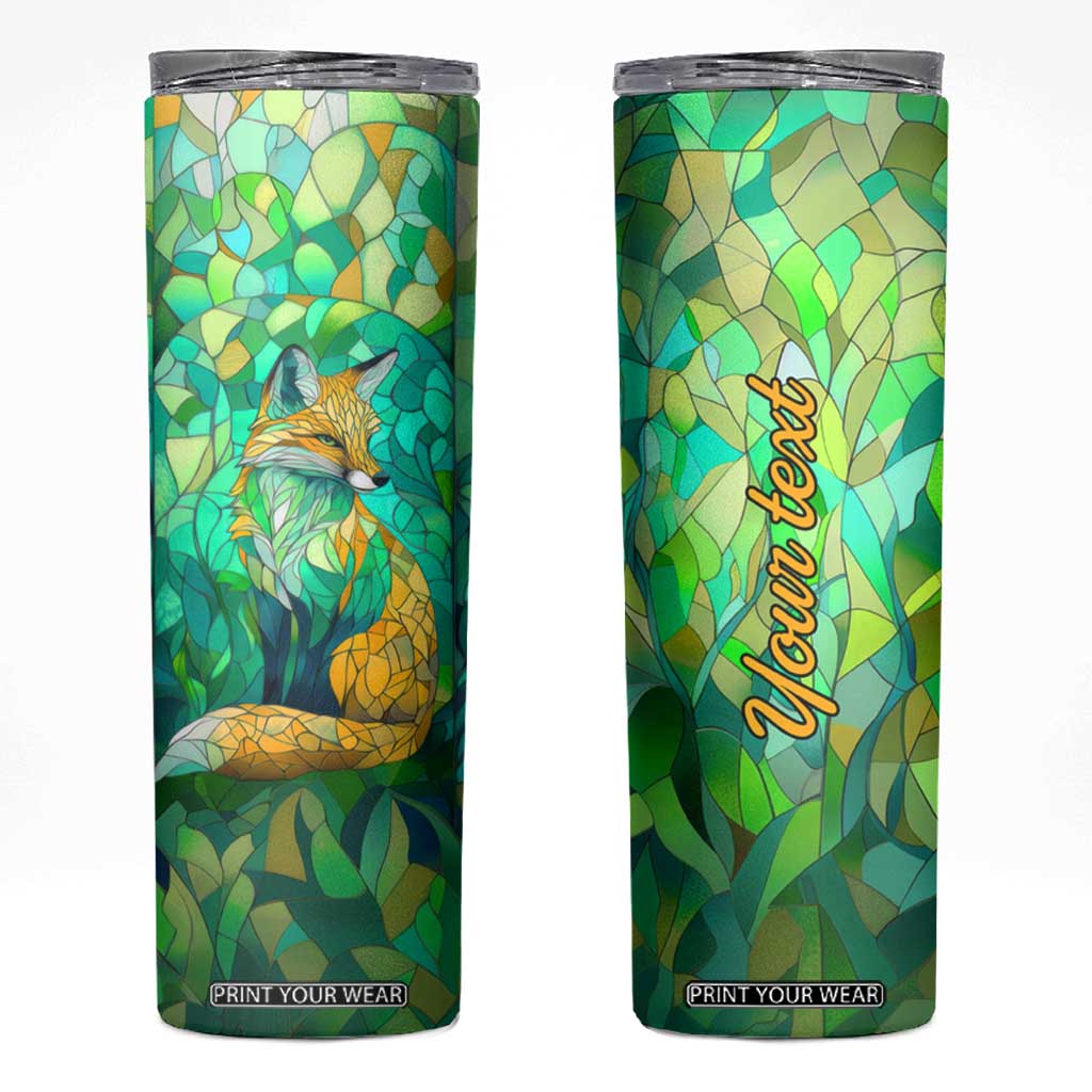 Fox Chrysolite Crystal Mosaic Skinny Tumbler Personalized TS04 Multicolor Print Your Wear