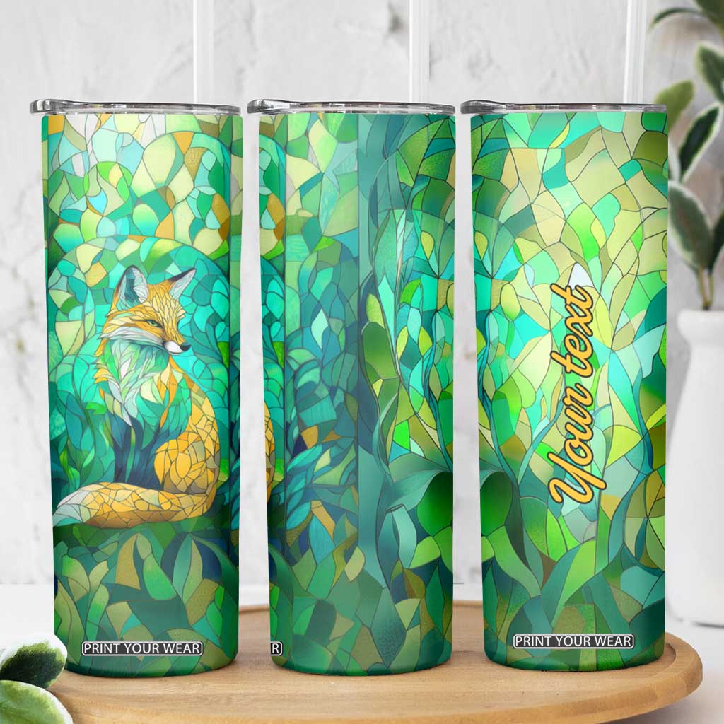 Fox Chrysolite Crystal Mosaic Skinny Tumbler Personalized TS04 Print Your Wear