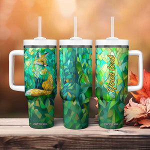 Fox Chrysolite Crystal Mosaic Tumbler With Handle Personalized TS04 Print Your Wear
