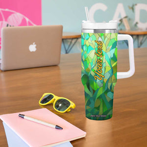 Fox Chrysolite Crystal Mosaic Tumbler With Handle Personalized TS04 Print Your Wear