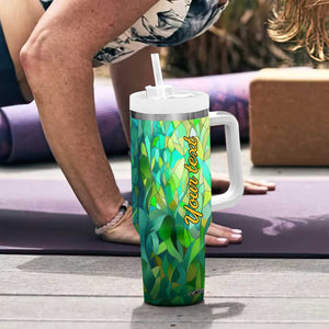 Fox Chrysolite Crystal Mosaic Tumbler With Handle Personalized TS04 Print Your Wear