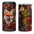 Fox Carnelian Crystal Mosaic 4 in 1 Can Cooler Tumbler Personalized TS04 One Size: 16 oz Multicolor Print Your Wear