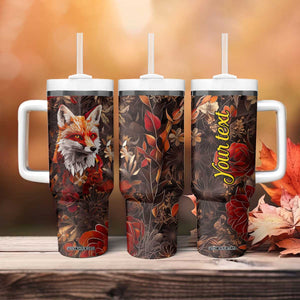 Fox Carnelian Crystal Mosaic Tumbler With Handle Personalized TS04 Print Your Wear