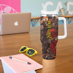 Fox Carnelian Crystal Mosaic Tumbler With Handle Personalized TS04 Print Your Wear