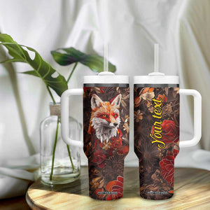 Fox Carnelian Crystal Mosaic Tumbler With Handle Personalized TS04 Print Your Wear